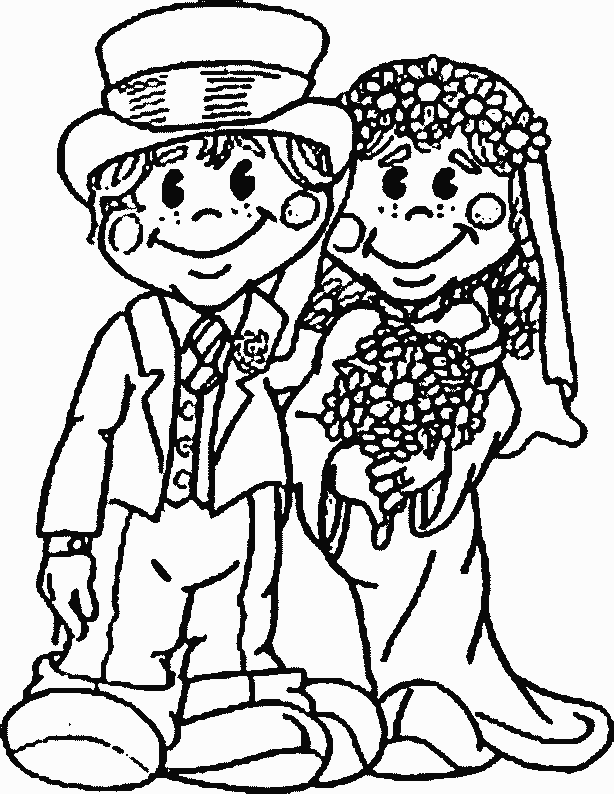 Coloring page: Marriage (Holidays and Special occasions) #55973 - Free Printable Coloring Pages
