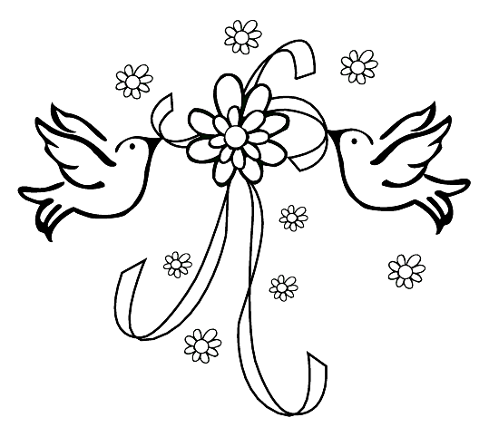 Coloring page: Marriage (Holidays and Special occasions) #56016 - Free Printable Coloring Pages