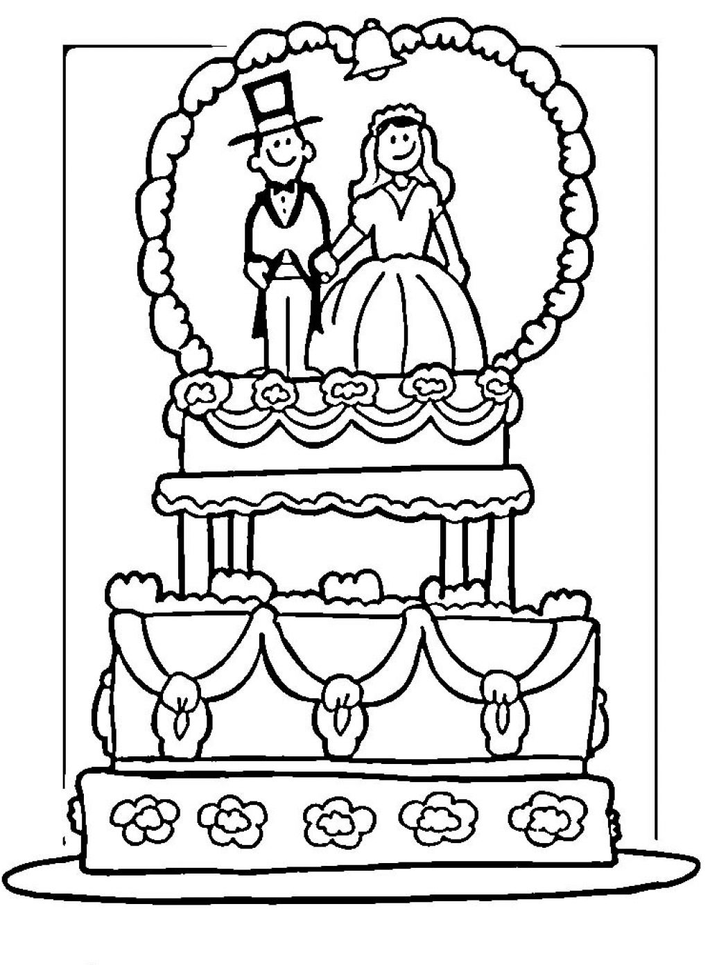 Coloring page: Marriage (Holidays and Special occasions) #56017 - Free Printable Coloring Pages