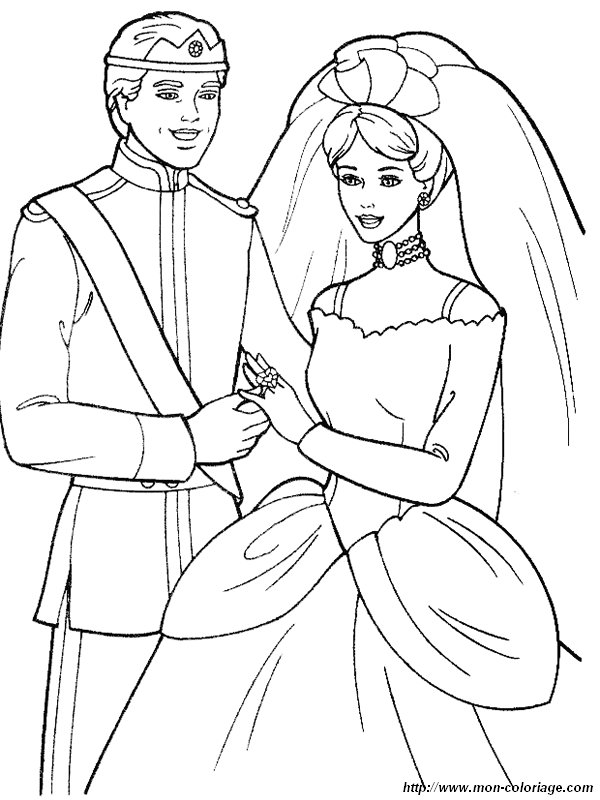 Coloring page: Marriage (Holidays and Special occasions) #56031 - Free Printable Coloring Pages