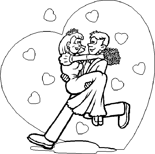 Coloring page: Marriage (Holidays and Special occasions) #56045 - Free Printable Coloring Pages