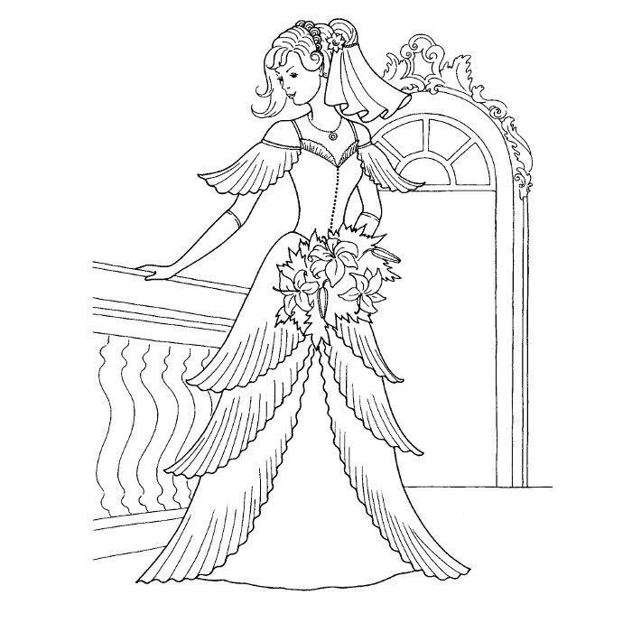 Coloring page: Marriage (Holidays and Special occasions) #56099 - Free Printable Coloring Pages