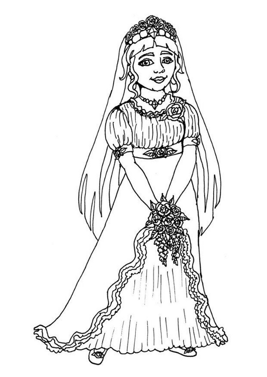 Coloring page: Marriage (Holidays and Special occasions) #56205 - Free Printable Coloring Pages