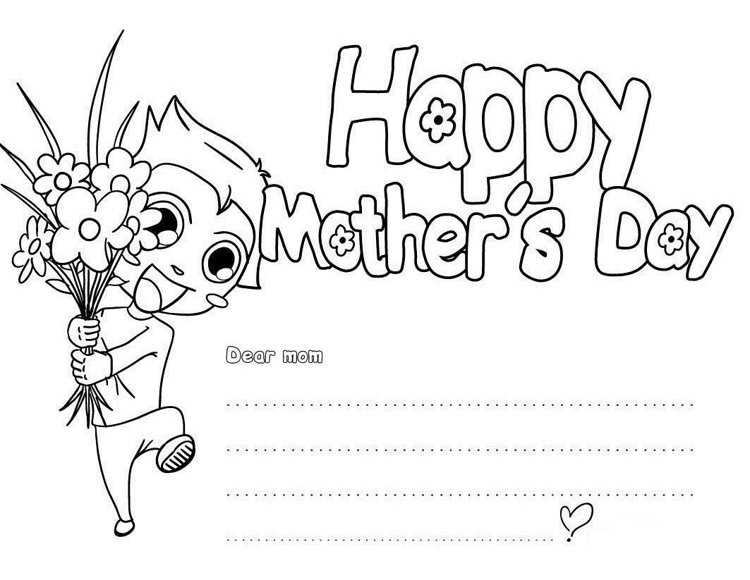 Coloring page: Mothers Day (Holidays and Special occasions) #129765 - Free Printable Coloring Pages