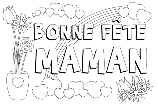 Coloring page: Mothers Day (Holidays and Special occasions) #129771 - Free Printable Coloring Pages