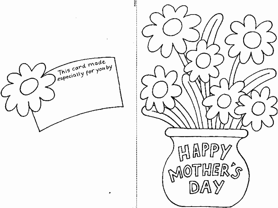  Dibujar el Día de la Madre (Fiestas y ocasiones especiales) – Dibujos para colorear imprimibles