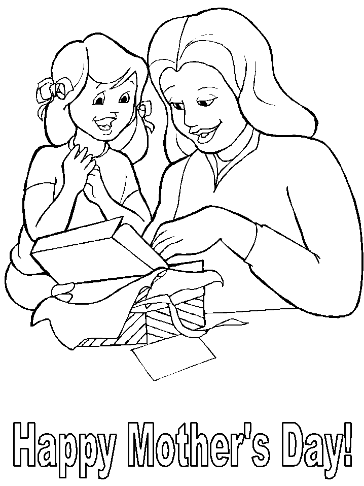 Coloring page: Mothers Day (Holidays and Special occasions) #129781 - Free Printable Coloring Pages