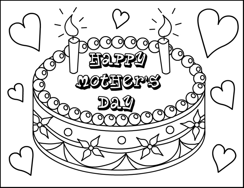 Coloring page: Mothers Day (Holidays and Special occasions) #129787 - Free Printable Coloring Pages