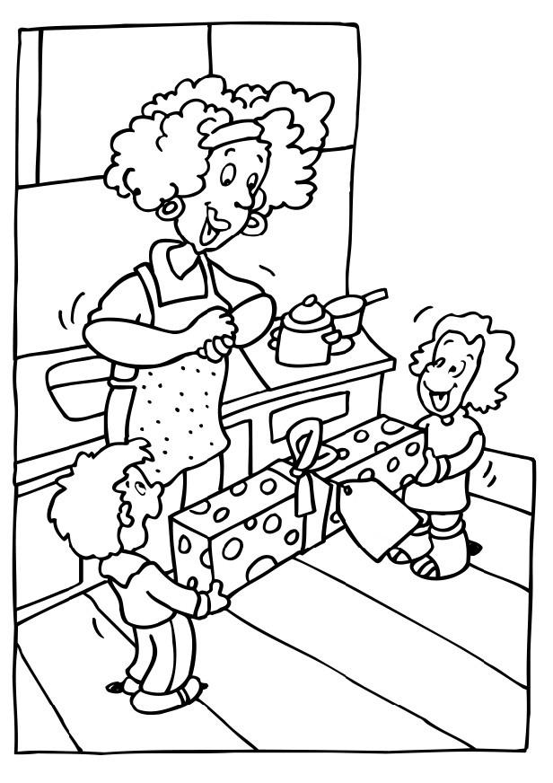 Coloring page: Mothers Day (Holidays and Special occasions) #129792 - Free Printable Coloring Pages