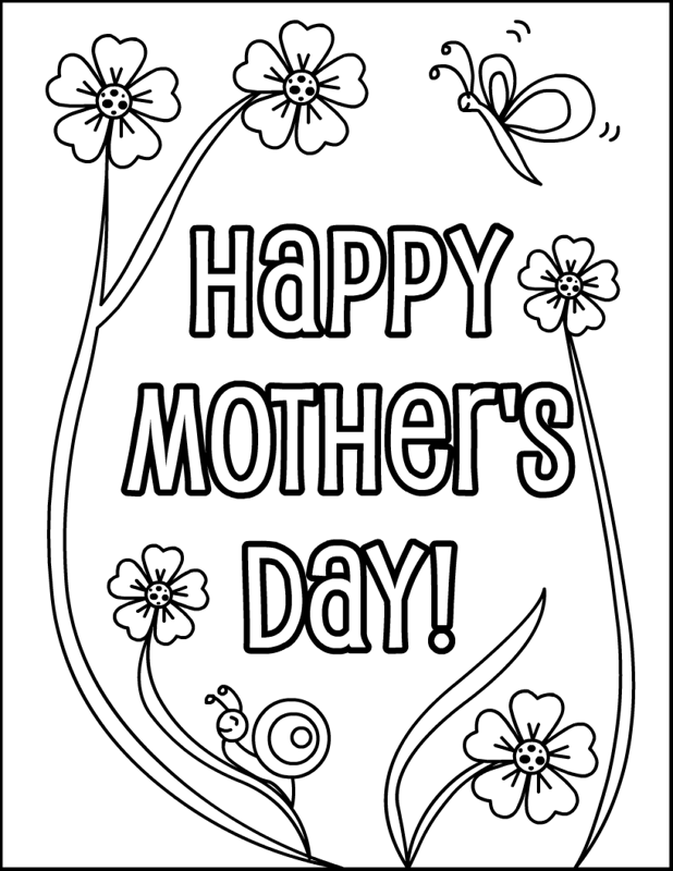 Coloring page: Mothers Day (Holidays and Special occasions) #129804 - Free Printable Coloring Pages
