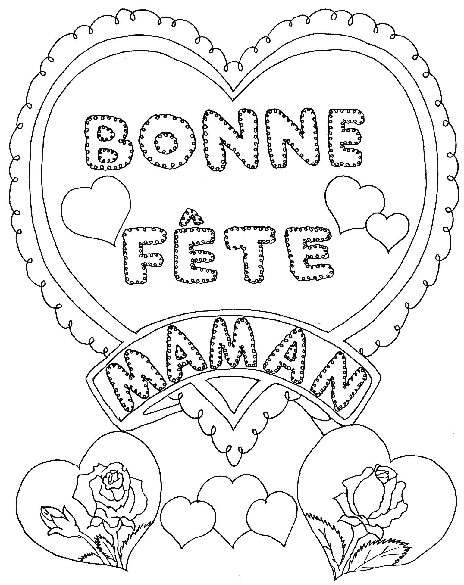 Coloring page: Mothers Day (Holidays and Special occasions) #129873 - Free Printable Coloring Pages