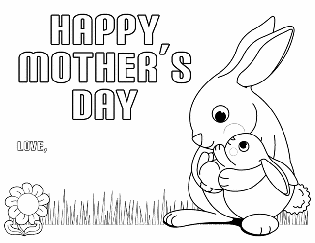 Coloring page: Mothers Day (Holidays and Special occasions) #129881 - Free Printable Coloring Pages