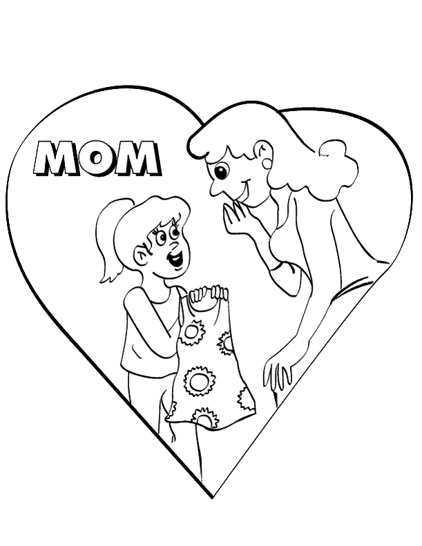Coloring page: Mothers Day (Holidays and Special occasions) #129904 - Free Printable Coloring Pages