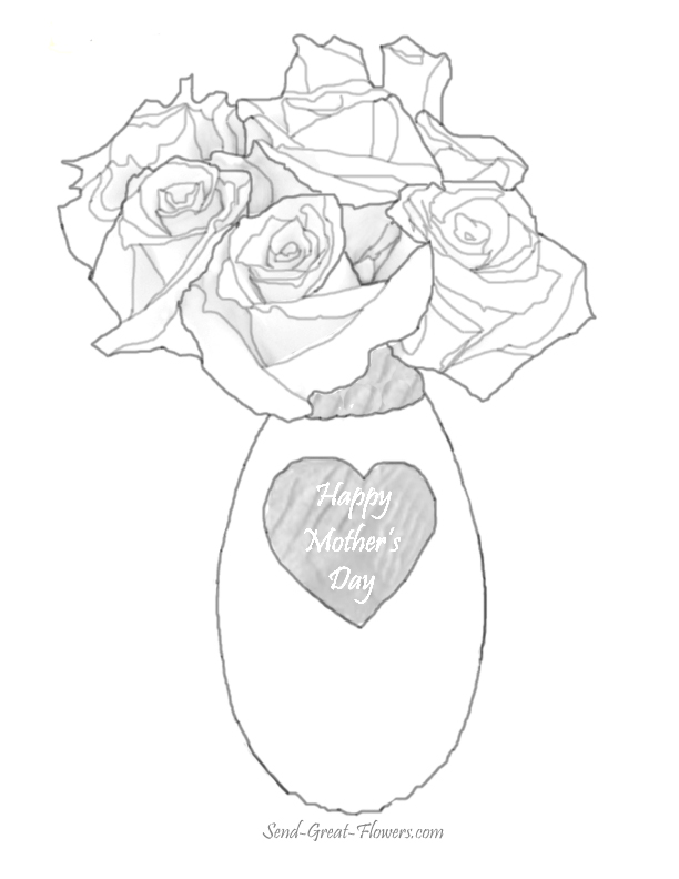 Coloring page: Mothers Day (Holidays and Special occasions) #129906 - Free Printable Coloring Pages