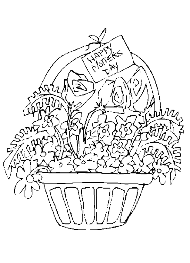 Coloring page: Mothers Day (Holidays and Special occasions) #129924 - Free Printable Coloring Pages