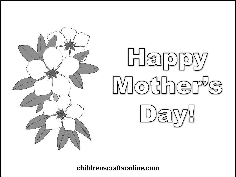 Coloring page: Mothers Day (Holidays and Special occasions) #129928 - Free Printable Coloring Pages