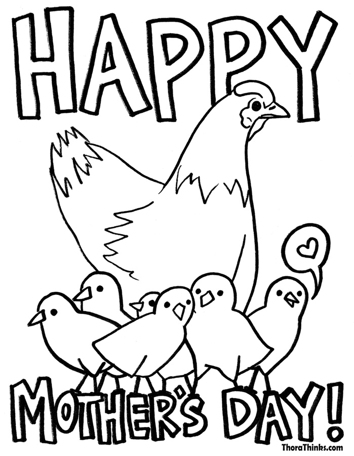 Coloring page: Mothers Day (Holidays and Special occasions) #129939 - Free Printable Coloring Pages