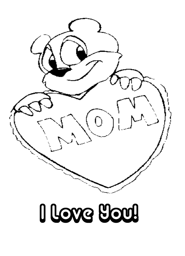 Coloring page: Mothers Day (Holidays and Special occasions) #129940 - Free Printable Coloring Pages