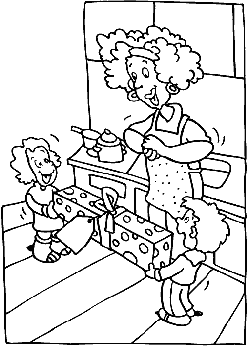 Coloring page: Mothers Day (Holidays and Special occasions) #129943 - Free Printable Coloring Pages