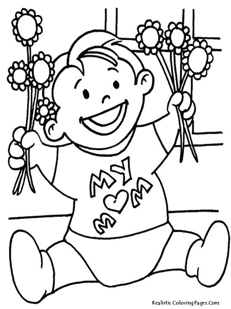 Coloring page: Mothers Day (Holidays and Special occasions) #129946 - Free Printable Coloring Pages