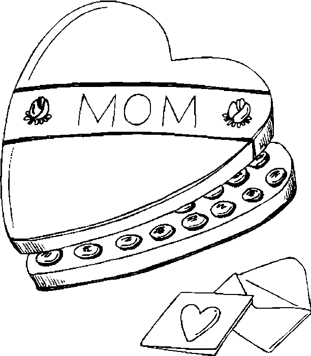 Coloring page: Mothers Day (Holidays and Special occasions) #129961 - Free Printable Coloring Pages