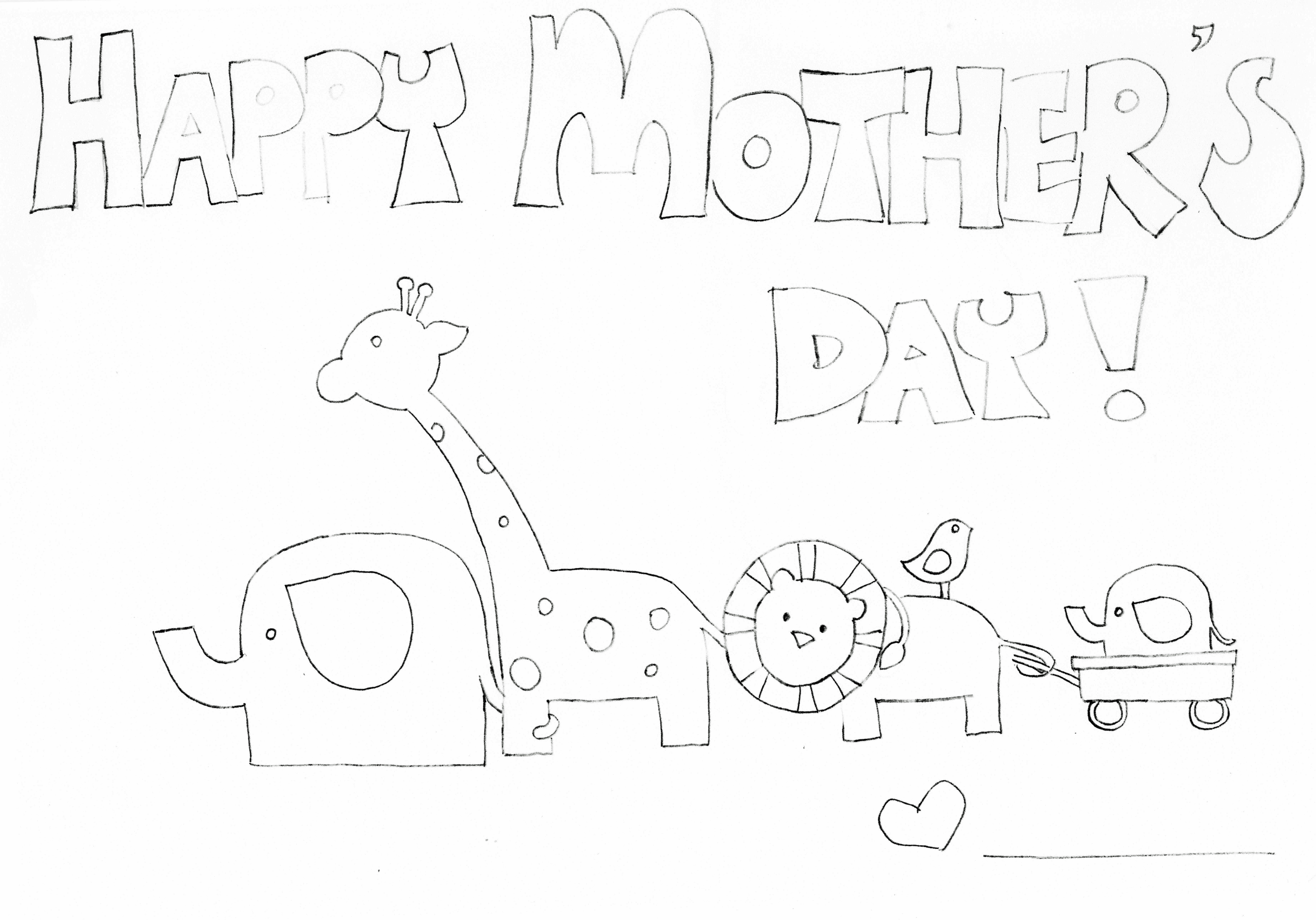 Coloring page: Mothers Day (Holidays and Special occasions) #129987 - Free Printable Coloring Pages