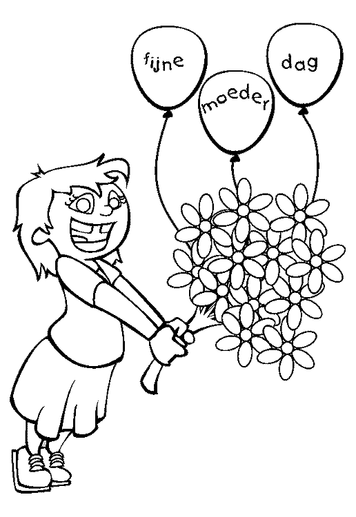 Coloring page: Mothers Day (Holidays and Special occasions) #129997 - Free Printable Coloring Pages