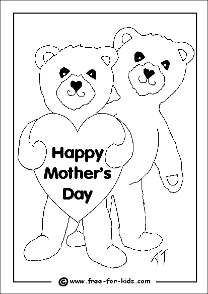 Coloring page: Mothers Day (Holidays and Special occasions) #130000 - Free Printable Coloring Pages