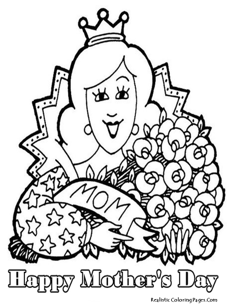 Coloring page: Mothers Day (Holidays and Special occasions) #130008 - Free Printable Coloring Pages