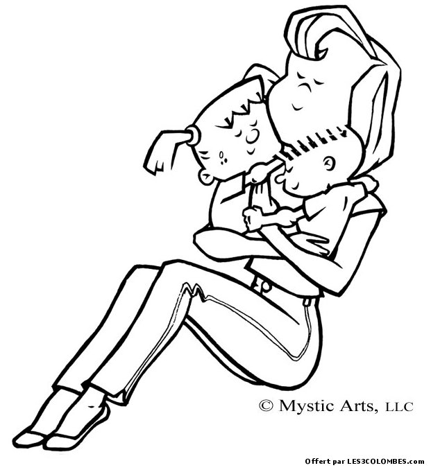 Coloring page: Mothers Day (Holidays and Special occasions) #130012 - Free Printable Coloring Pages