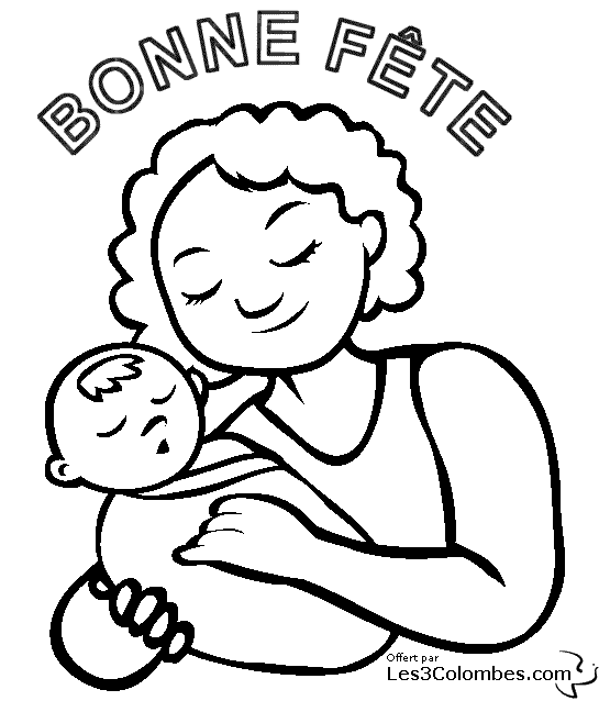 Coloring page: Mothers Day (Holidays and Special occasions) #130017 - Free Printable Coloring Pages