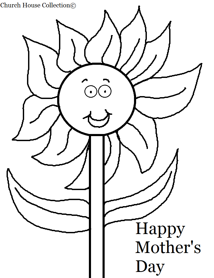 Coloring page: Mothers Day (Holidays and Special occasions) #130026 - Free Printable Coloring Pages