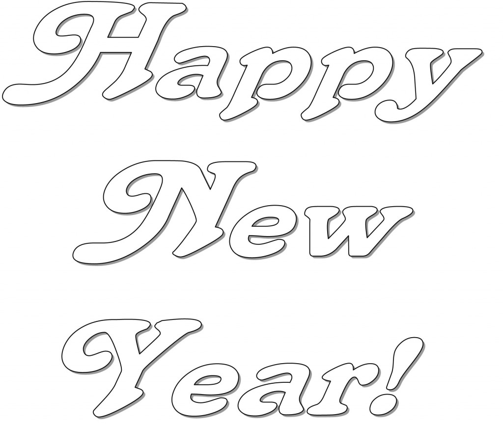 Coloring page: New Year (Holidays and Special occasions) #60747 - Free Printable Coloring Pages