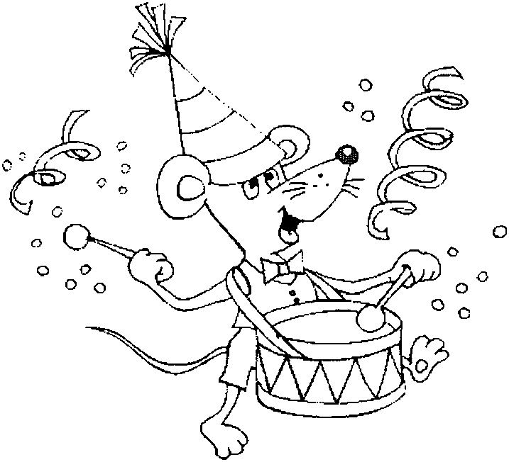 Coloring page: New Year (Holidays and Special occasions) #60774 - Free Printable Coloring Pages