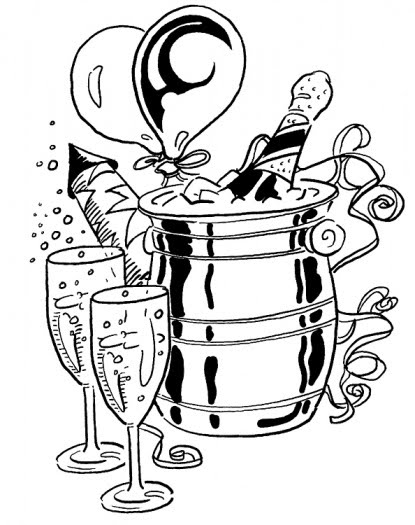 Coloring page: New Year (Holidays and Special occasions) #60863 - Free Printable Coloring Pages