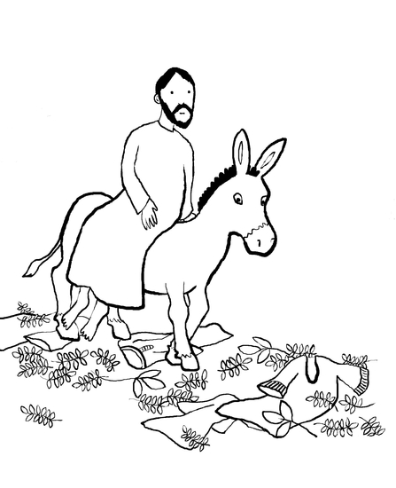 Coloring page: Palm Sunday (Holidays and Special occasions) #60305 - Free Printable Coloring Pages