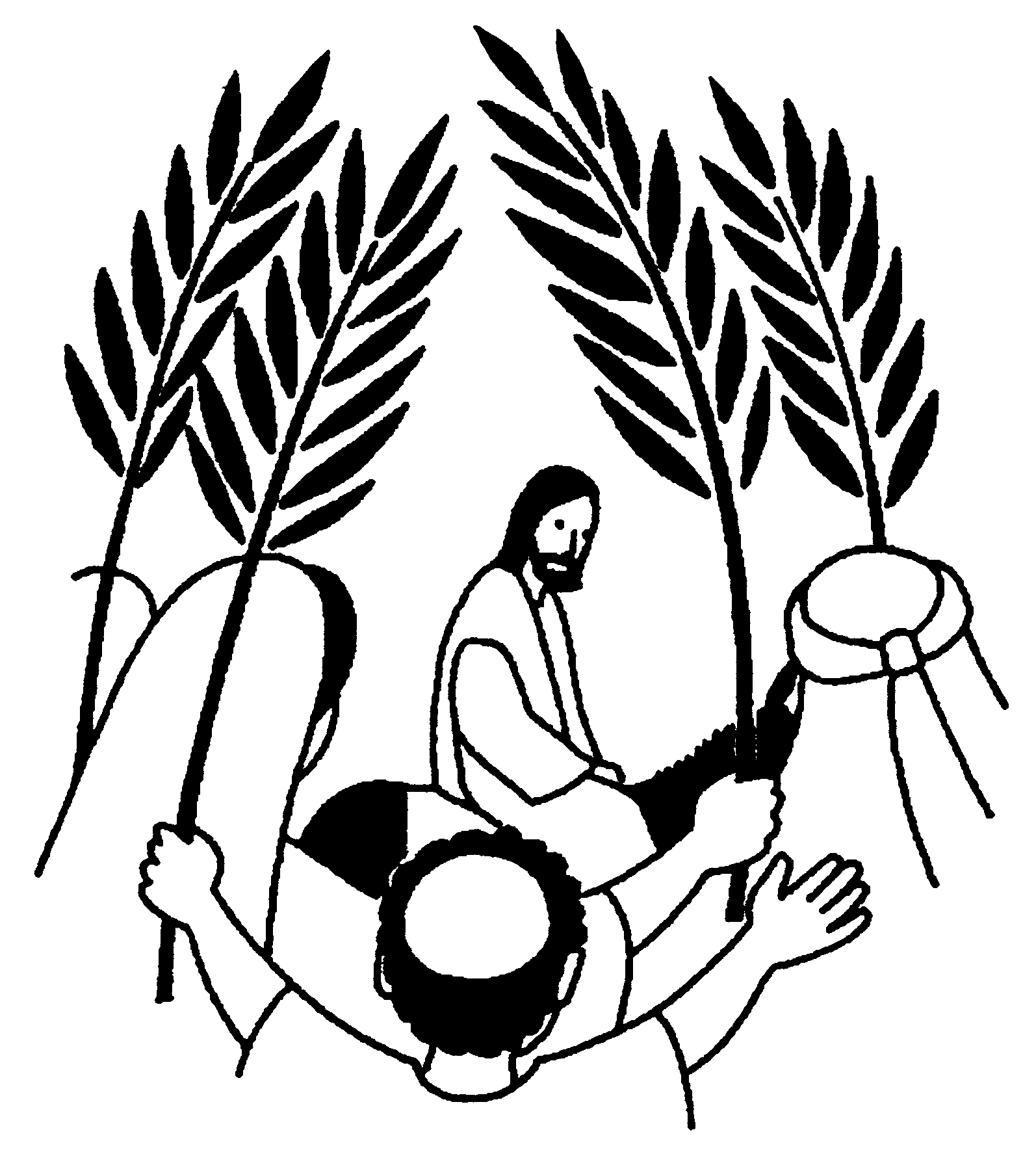 Coloring page: Palm Sunday (Holidays and Special occasions) #60310 - Free Printable Coloring Pages