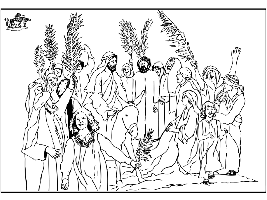Coloring page: Palm Sunday (Holidays and Special occasions) #60311 - Free Printable Coloring Pages