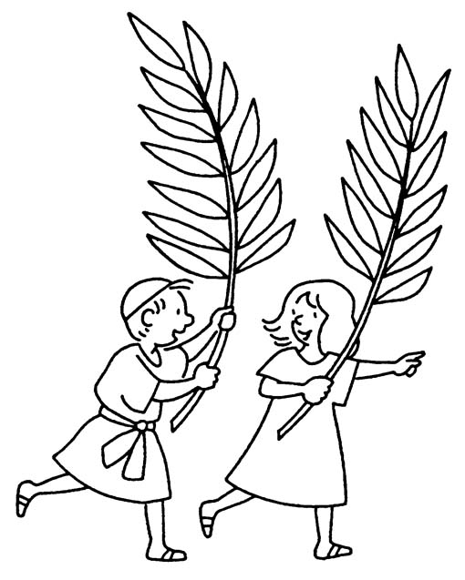 Coloring page: Palm Sunday (Holidays and Special occasions) #60315 - Free Printable Coloring Pages