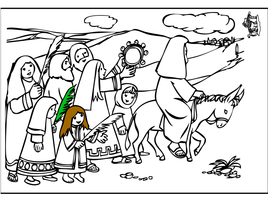 Coloring page: Palm Sunday (Holidays and Special occasions) #60316 - Free Printable Coloring Pages