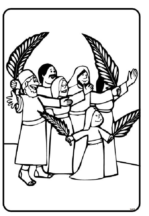 Coloring page: Palm Sunday (Holidays and Special occasions) #60323 - Free Printable Coloring Pages
