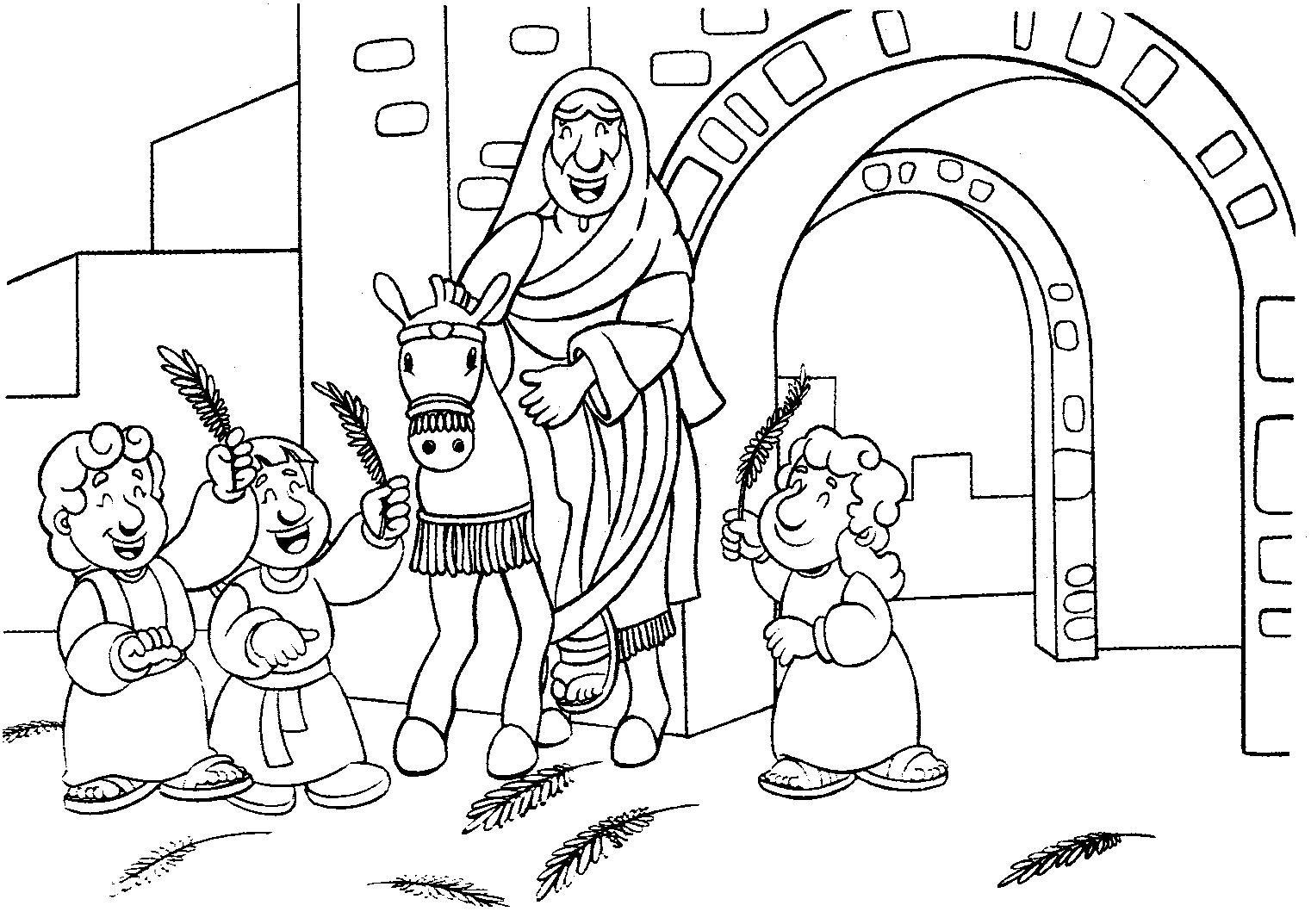 Coloring page: Palm Sunday (Holidays and Special occasions) #60324 - Free Printable Coloring Pages