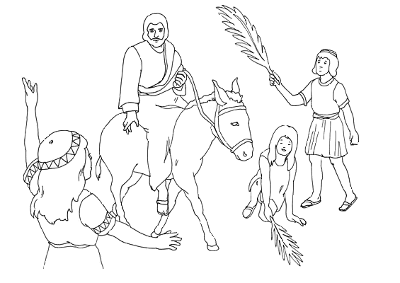 Coloring page: Palm Sunday (Holidays and Special occasions) #60326 - Free Printable Coloring Pages