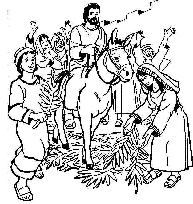 Coloring page: Palm Sunday (Holidays and Special occasions) #60330 - Free Printable Coloring Pages