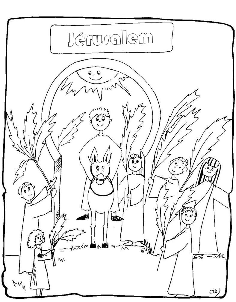 Coloring page: Palm Sunday (Holidays and Special occasions) #60345 - Free Printable Coloring Pages
