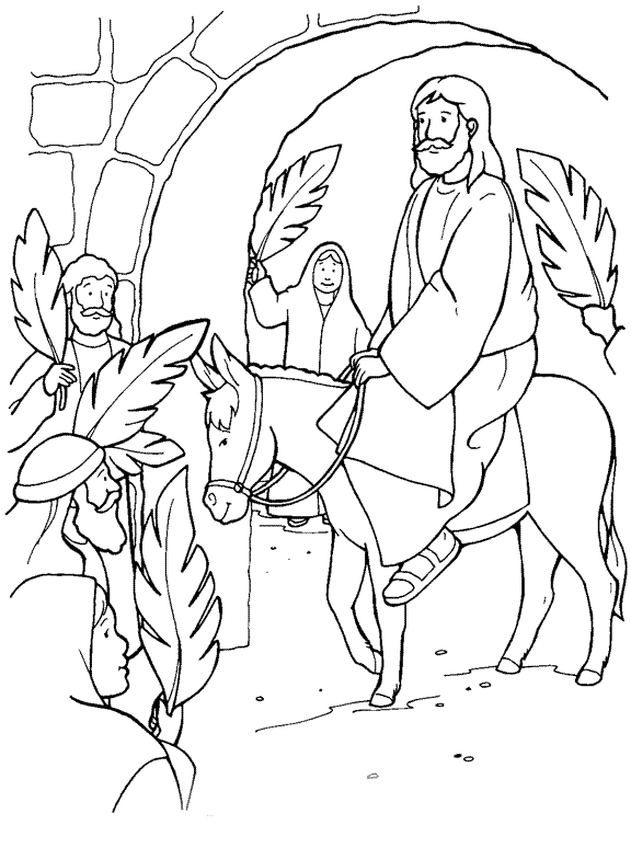 Coloring page: Palm Sunday (Holidays and Special occasions) #60370 - Free Printable Coloring Pages