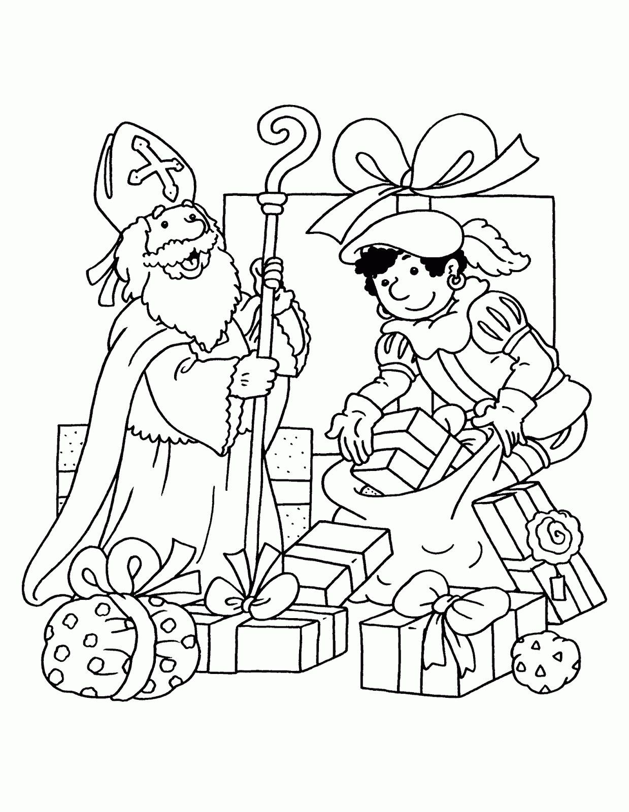 Coloring page: Saint Nicholas Day (Holidays and Special occasions) #59100 - Free Printable Coloring Pages