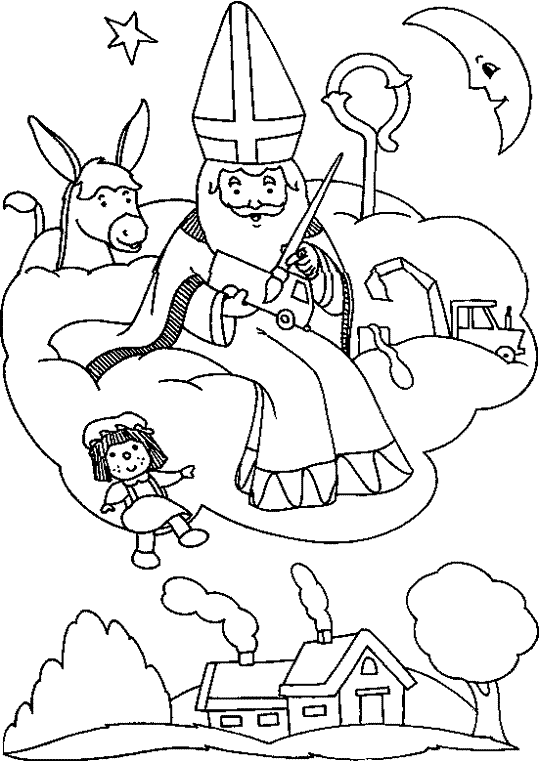 Coloring page: Saint Nicholas Day (Holidays and Special occasions) #59102 - Free Printable Coloring Pages