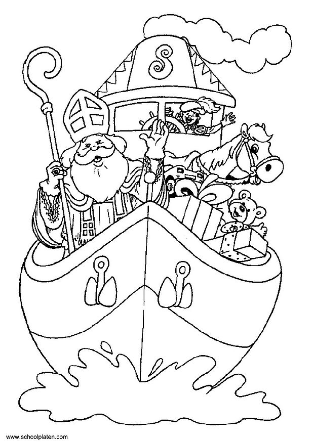 Coloring page: Saint Nicholas Day (Holidays and Special occasions) #59103 - Free Printable Coloring Pages