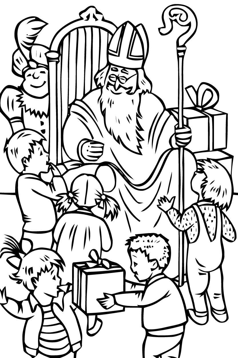 Coloring page: Saint Nicholas Day (Holidays and Special occasions) #59107 - Free Printable Coloring Pages